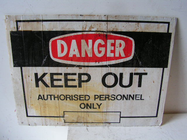 SIGN, Construction - Keep Out (Version 2)